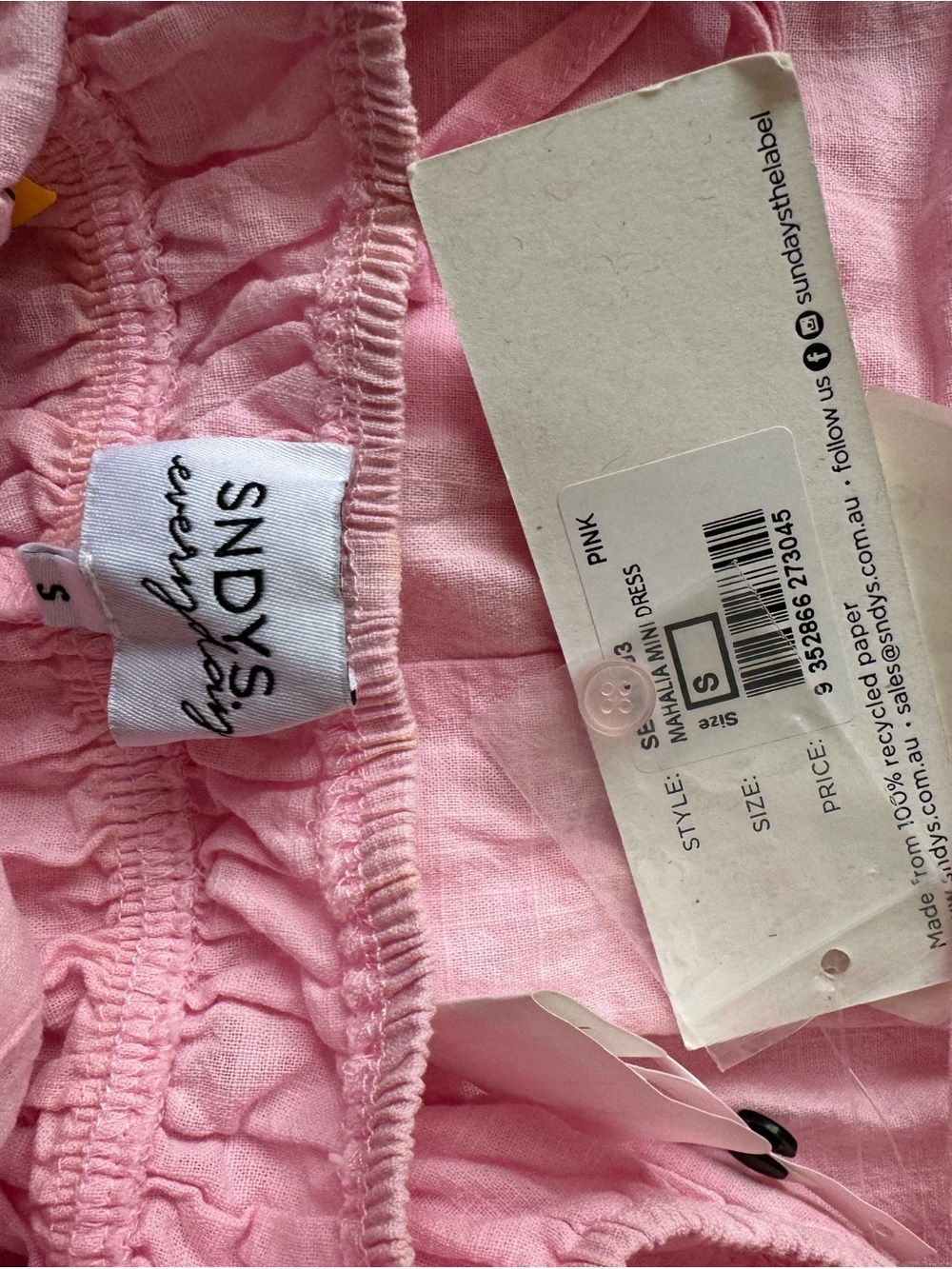 SNDYS Mahalia Sweetheart Pink Mini Dress with Spaghetti Straps - Picture 10 of 11